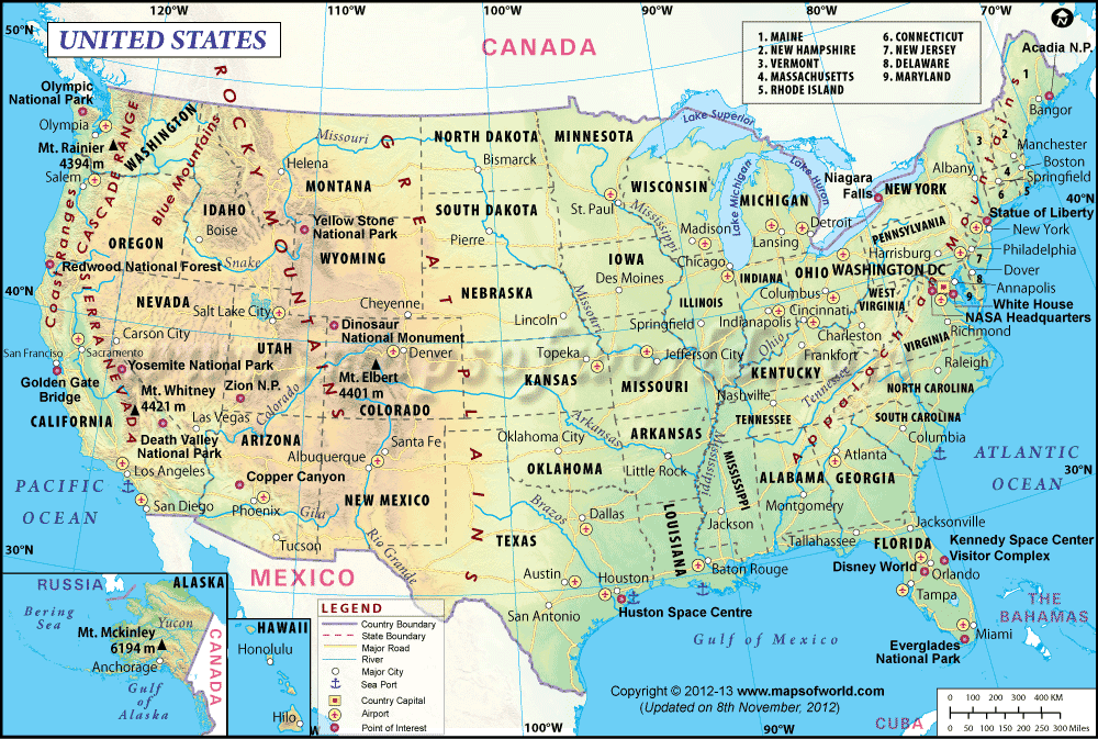 usa map